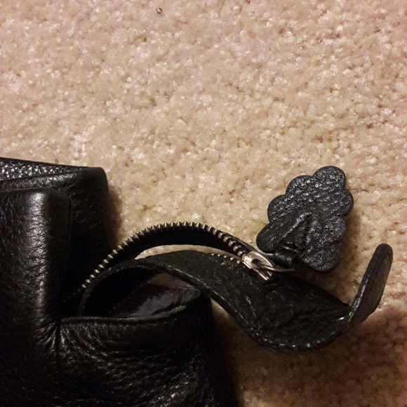 Gap soft leather 4 pocket black tote satchel grape - Picture 6 of 6